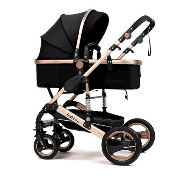 2 in 1 Foldable Pram Baby Stroller