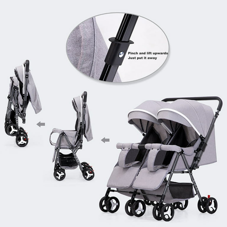Reversible Double Twin Double Stroller