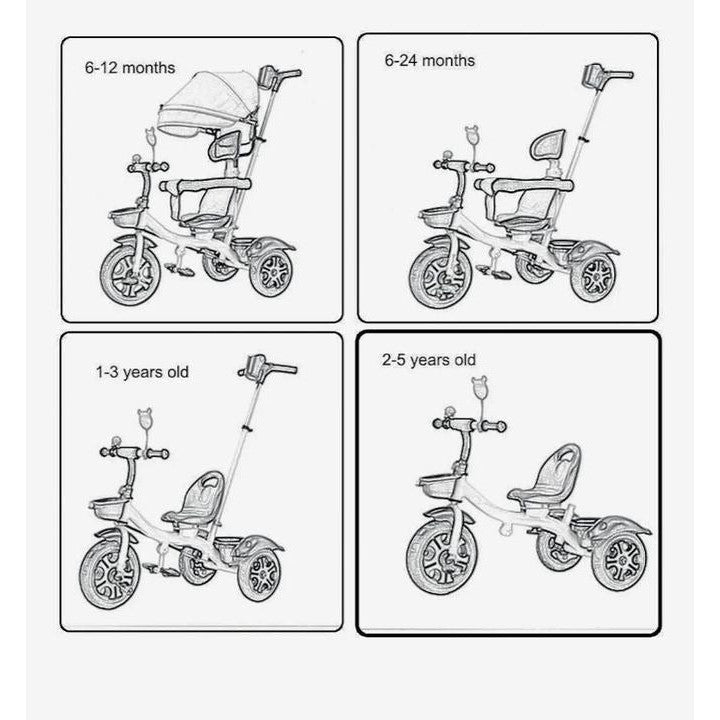 3-in-1 Convertible Stroller Trike