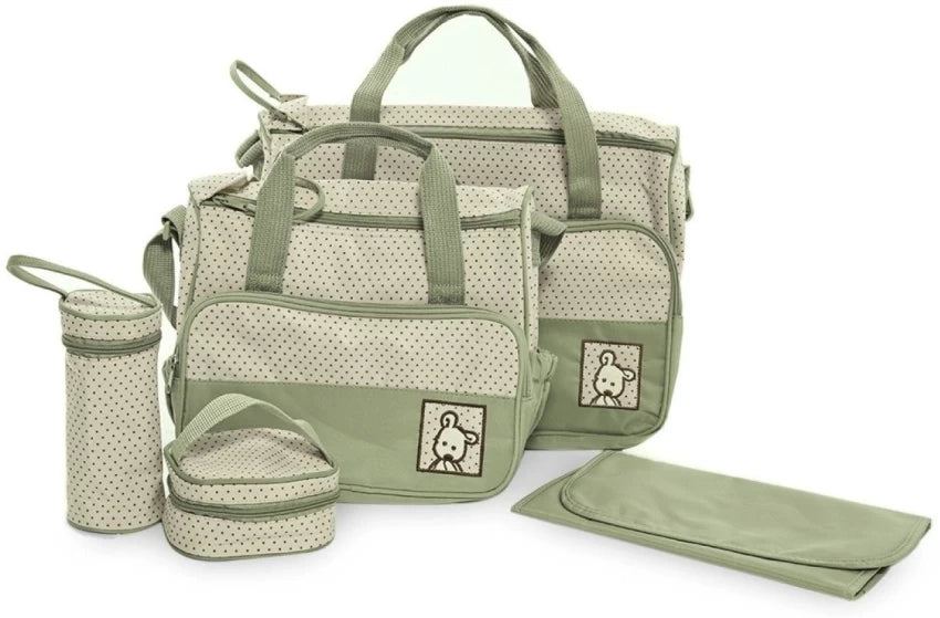 5 in 1 Teddy Bear Nappy Bag Set