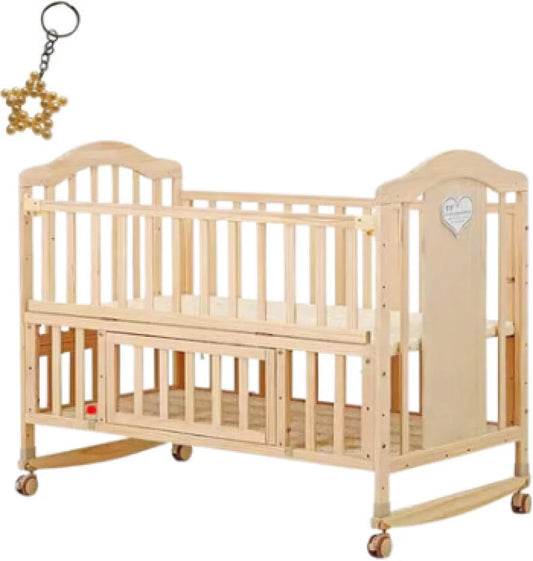 Adjustable Wooden Baby Crib