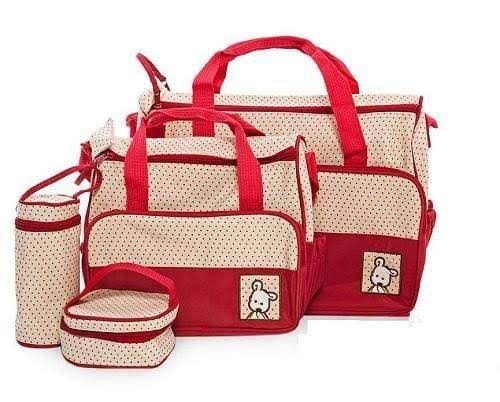 5 in 1 Teddy Bear Nappy Bag Set